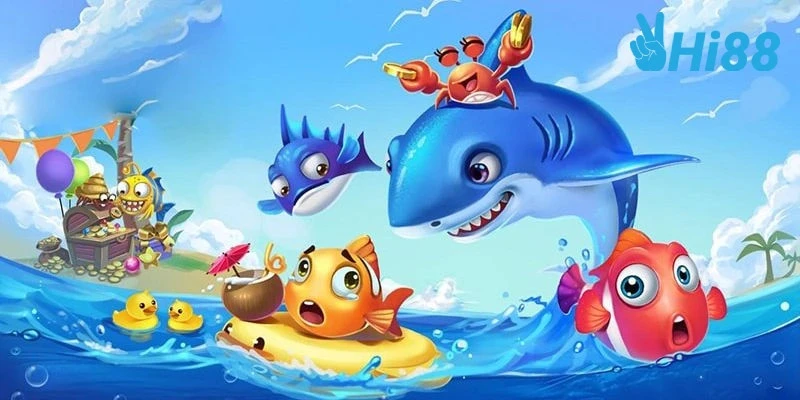 Bắn Cá Đổi Thưởng Hi88 - Thiên Đường Săn Cá Hot Nhất Không gian biển cả rộng lớn, đồ hoạ 3D sống động