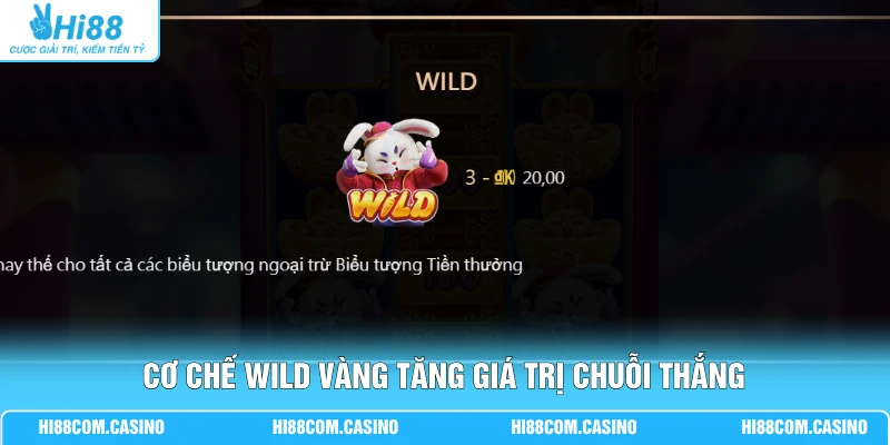 Thỏ May Mắn Nổ - Mẹo Săn Jackpot Tỷ Lệ Thắng 97% Cực Gắt Cơ chế Wild vàng tăng giá trị chuỗi thắng
