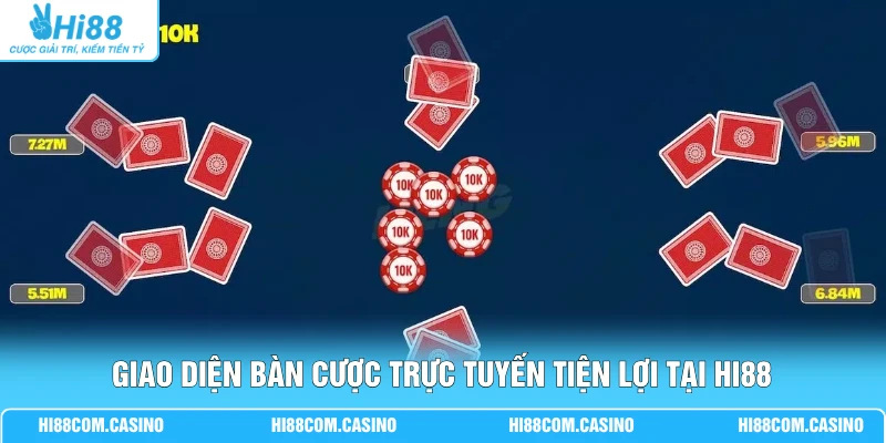 Liêng - Top 5 Chiến Thuật Giúp Chinh Phục Mọi Ván Bài Giao diện bàn cược trực tuyến tiện lợi tại Hi88