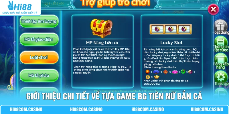 BG Tiên Nữ Bắn Cá - Điểm Nổi Bật Không Thể Bỏ Qua Tại Hi88 Giới thiệu chi tiết về tựa game BG tiên nữ bắn cá