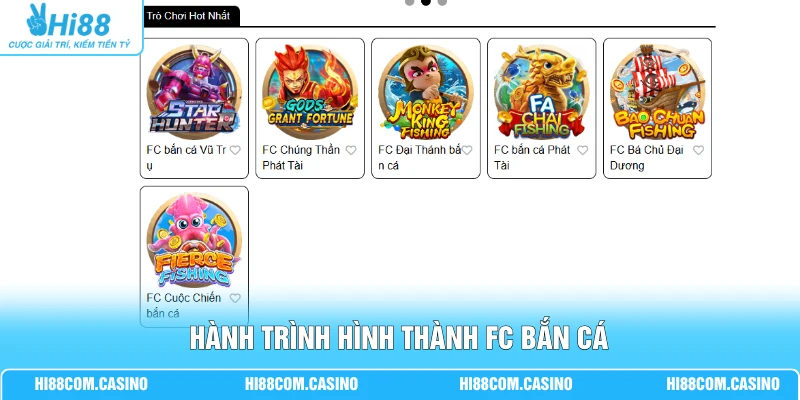 FC Bắn Cá | Sân Chơi Đổi Thưởng Cùng Kho Vũ Khí Tối Tân Hành trình hình thành FC bắn cá