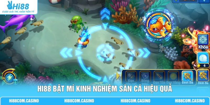 TP Bắn Cá Dễ Dàng - Game Trúng Tiền Thật Cược Ít, Nổ Lớn Hi88 bật mí kinh nghiệm săn cá hiệu quả