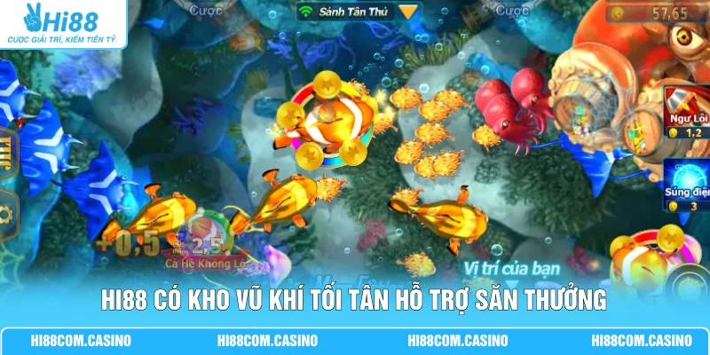 Jili Vua Đánh Cá | Đồ Họa 4K Sống Động, 15 Loài Boss Khủng Hi88 có kho vũ khí tối tân hỗ trợ săn thưởng
