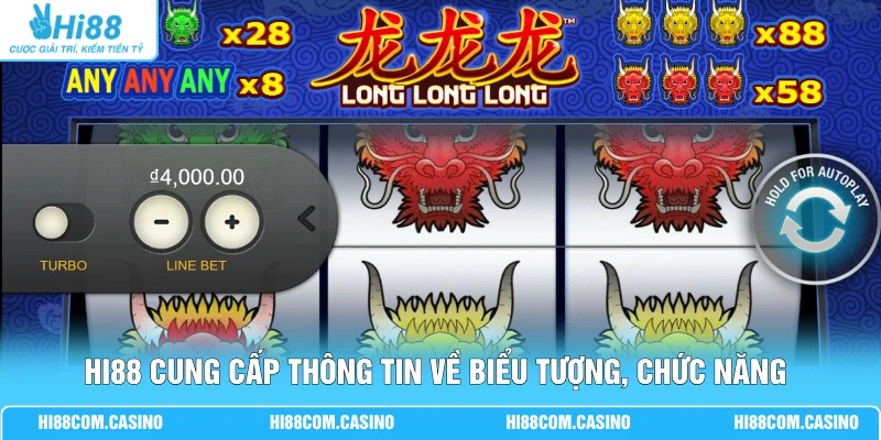Tam Long Với 3 Rồng Hội Tụ Trong Vòng Quay Jackpot Đặc Sắc Hi88 cung cấp thông tin về biểu tượng, chức năng của trò chơi
