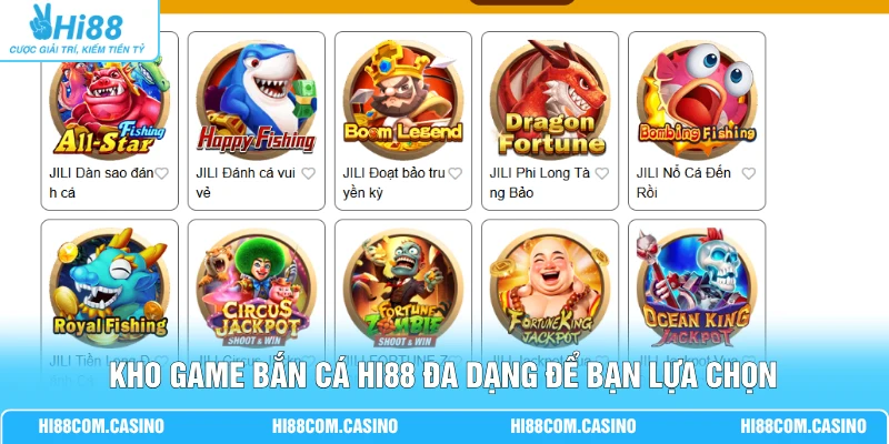 FC Bắn Cá | Sân Chơi Đổi Thưởng Cùng Kho Vũ Khí Tối Tân Kho game bắn cá Hi88 đa dạng để bạn lựa chọn