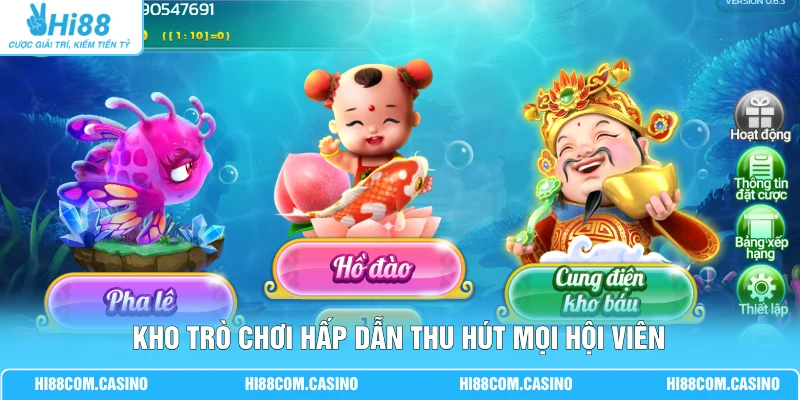 BG Bắn Cá | Khám Phá 3 Ngư Trường Săn Hũ Lớn 500 Triệu Kho trò chơi hấp dẫn thu hút mọi hội viên