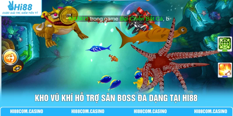 Tây Du Săn Cá 3D | Đồ Họa Chân Thực Săn 25 Boss Cực Khỏe Kho vũ khí hỗ trợ săn boss đa dạng tại Hi88