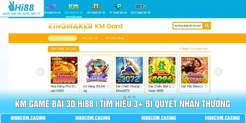 KM Game Bài 3D Hi88 | Tìm Hiểu 3+ Bí Quyết Nhận Thưởng KM Game Bài 3D Hi88 | Tìm Hiểu 3+ Bí Quyết Nhận Thưởng