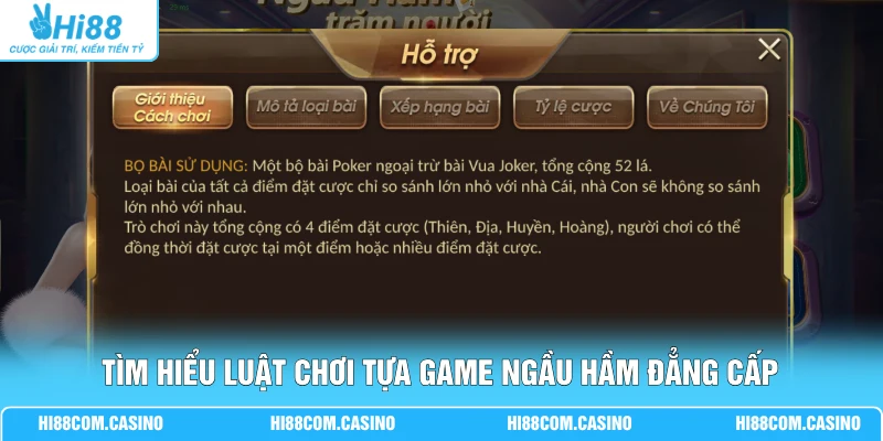 Ngầu Hầm - Cuộc Đua Mức Thưởng 50K, 100K Đến 1 Triệu Tìm hiểu luật chơi tựa game ngầu hầm đẳng cấp