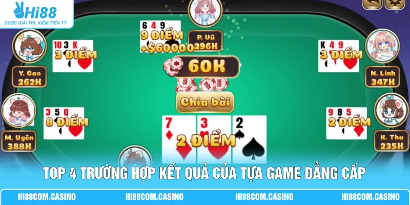 Bài Cào - 3 Lá Bài, Mức Thưởng Có Thể Lên Đến 1 Triệu Top 4 trường hợp kết quả của tựa game đẳng cấp