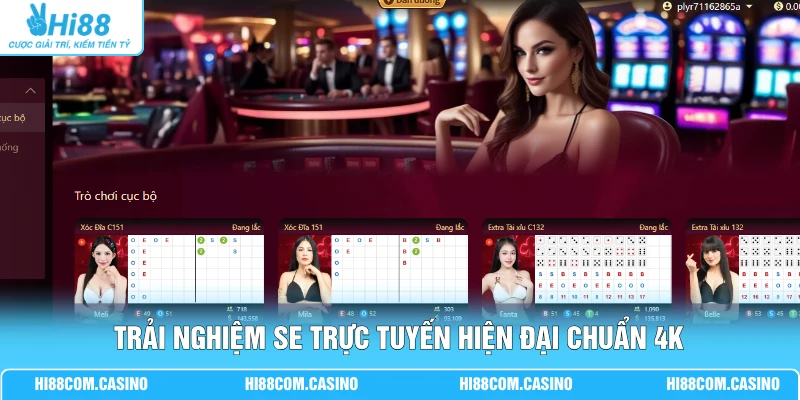 SE Trực Tuyến - Sảnh Cược Casino Bạc Tỷ Siêu Lợi Nhuận Trải nghiệm SE trực tuyến hiện đại chuẩn 4K