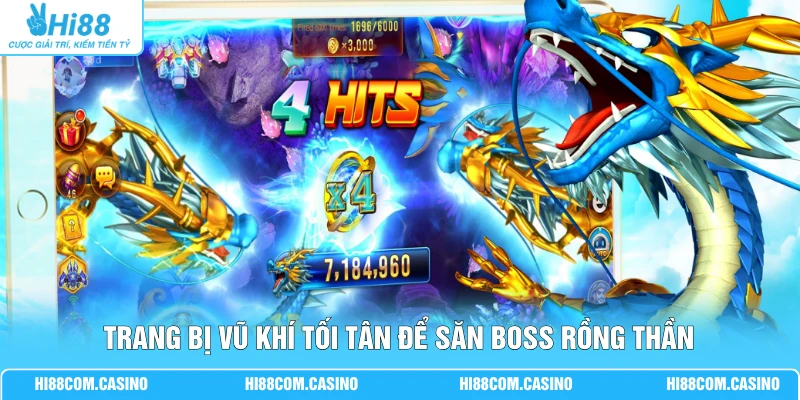 Bắn Cá Rồng Thần | Chinh Phục Thủy Quái Qua 12 Loại Súng Trang bị vũ khí tối tân để săn boss Rồng Thần